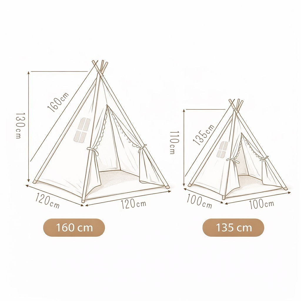 Tipi Enfant Blanc
