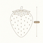 Coussin Fraise - petiteCabane